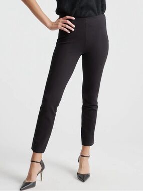 Simply Vera Ultra-Stretch Ponte Pintuck Ankle Pants